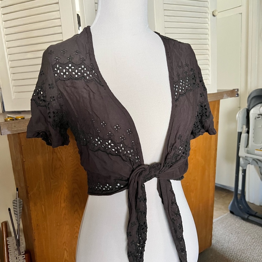 NWT American eagle wrap top